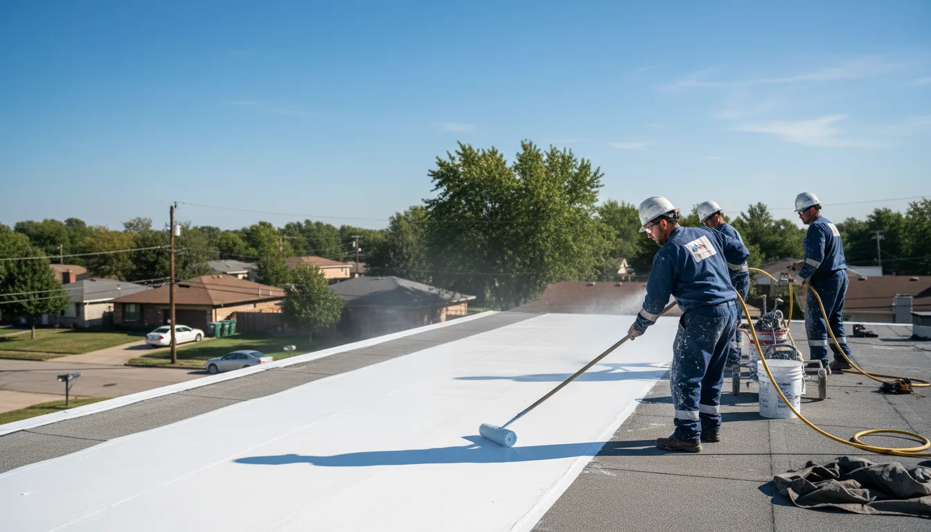Commercial roof coating in Mcdonough, NY near me